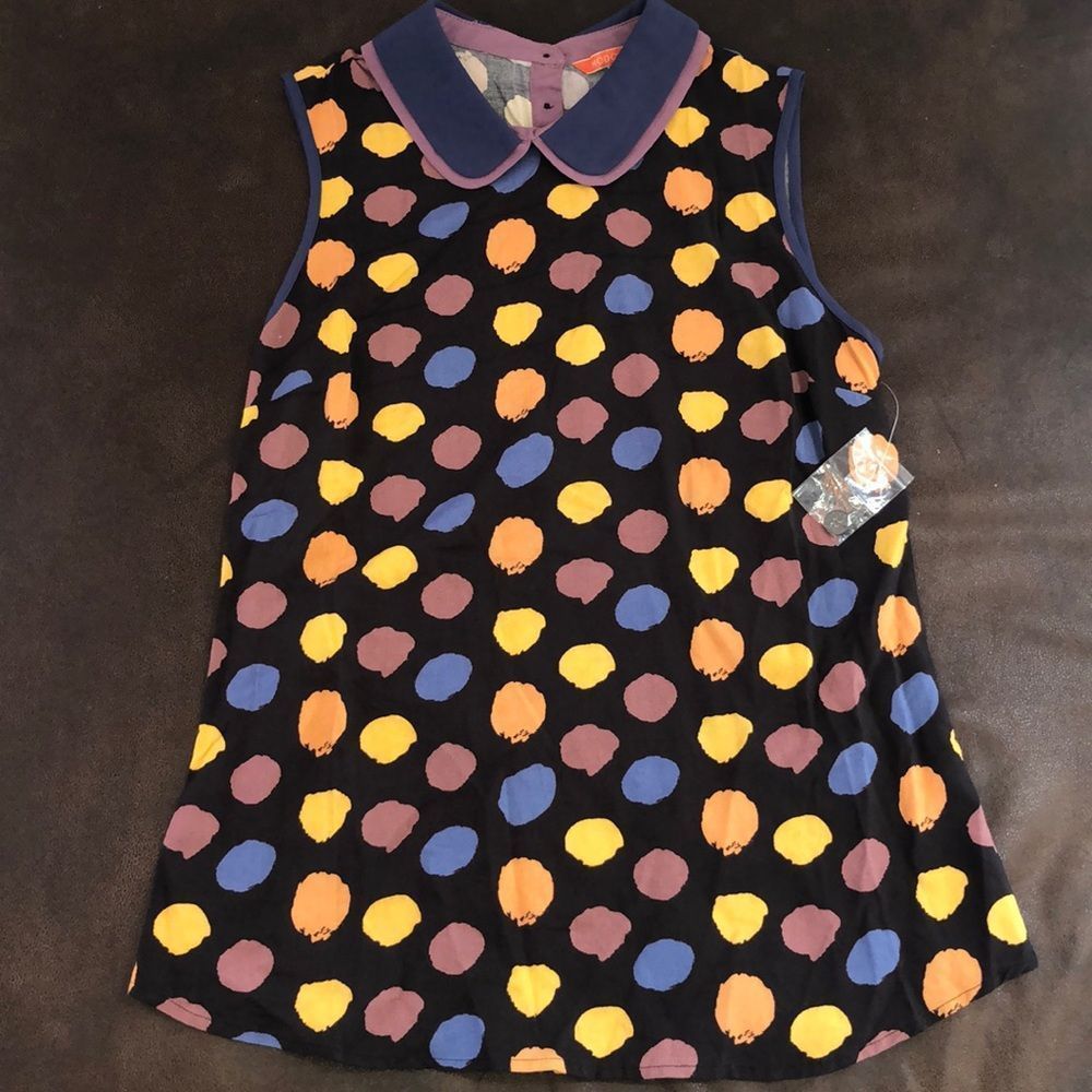 ModCloth Polka Dot Sleeveless Blouse